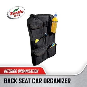 Turtle Wax Hanging Back Seat Car Organizer, Black