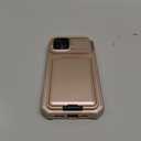 SSLOTSCASE for iPhone 17 Case with Wallet & Sliding Lens Cover & Kickstand & Credit Card Holder & Camera Stand, Heavy Duty Shockproof Military-Grade Protection Case Cover for iPhone 17 2025, Rose Gold