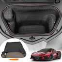 Front Trunk Cargo Mat Liners,Binding Carpeted Full Size Mat fit for Corvette C8 Stingray Coupe Convetible 2020-2025,One-Piece All Round Protector Cover,Front Storage Compartment Cargo Mat