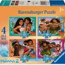 Ravensburger Moana 2 Jigsaw Puzzle Pack for Kids | 4 Puzzles with Increasing Piece Counts (12, 16, 20, 24 Pieces) | Challenge Grows with Child | Ideal Screen-Free Activity, 7.5 x 5.5