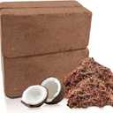 Coco Coir Brick for Plants, 4 Packs 100% Natural Organic Compressed Coconut Coir Fiber with Low EC & PH Balance, High Nutrition Coconut Soil Coco Fiber for Planting, Herbs