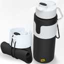 Collapsible Water Bottles  BPA-Free Silicone, Leak-Proof & Lightweight Foldable Water Bottle for Travel, Hiking, Camping, Sports & Everyday Use  Compact, Reusable, Portable, Easy Clean