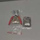 Mudder 301 Pcs Grommet Eyelet Pliers Tool Kit, Fabric Leather Hole Eyelets and Grommets Punch Pliers with 300 Metal Eyelets for Belt Shoes Cloths(1/4 Inch,Silver)