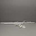 Tension Curtain Rod 51-86 Inch, Curtain Rod No Drilling for Window or Bathroom Closet, Outdoor Curtain Rods for Patio Tension Rod, Easy to Install, Never Rust, Rod Diameter 1.26 Inches - White