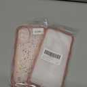 GUNPRIO Glitter Case for Galaxy S20 FE, Cute Wave Frame Curly Shape Sparkly Shiny Cover, Samsung Galaxy S20 FE Bling Cover Stylish Durable Protective Case for Girls Women, Pink