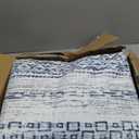 Nakagishi 5x7 Area Rugs Living Room: Washable Boho Large Neutral Soft Farmhouse Rug Stain Resistant Modern Indoor Floor Non-Slip Carpet for Bedroom Nursery Kids Playroom Office Dining Dorm-White Blue