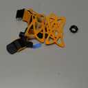 Roam Universal Cell Phone Holder Net Mount - Adjustable Up to 3.6" W x 7" L - 360 Rotation - Hands Free Navigation System for Motorcycle eBike Dirt Road Cruiser Scooter - Orange