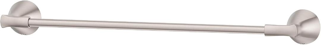 Pfister Willa Bath Towel Bar for Bathroom, 24-Inch, Wall-Mounted, Screw-in, Spot Defense Brushed Nickel Finish, BTBWLL2GS (1 Pack)