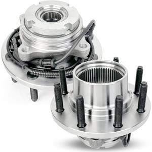 Pair 515020 Front Wheel Bearing Hub Assembly Compatible with Ford Excursion 2000 2001 2002, Hub Bearing Assembly Front for Ford F-250 Super Duty 1999-2004, F-350 Super Duty 1999-2004, 8 Lugs w/ABS (OE Size)