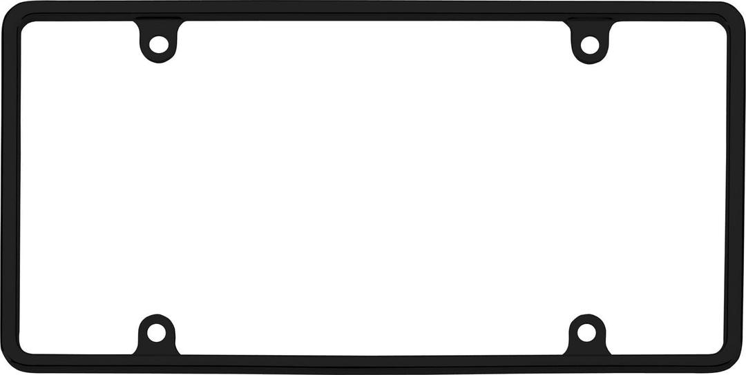 Cruiser Accessories 21350 Slim Rim License Plate Frame, Black