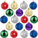 KTKDE Christmas Balls Decoration 36 Pcs/2.36in Christmas Tree Decorations Shatterproof Hanging Ornament Balls for Holiday Wreath Xmas Tree Decor Colorful Ball for Party Event