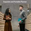 Daily Planner 2025-2026, Academic Planner(July 2025 - June 2026) - One Page Per Day, Daily Monthly Agenda, 5.7" x 8.3" Appointment Book with Hourly Schedule and Monthly Tabs (Purple)