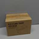 PHINOX Large Ice Cube Tray with Lid and Bin, Ice Trays for Freezer, 2 INCH Whiskey Ice Cubes Mold, 2*8 pcs Square Ice Cube Mold with Tong, Easy to Release, Large Ice Tray for Whiskey Cocktail Bourbon (Black)