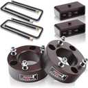 3" Front + 2" Rear Full Leveling Lift kit Compatible with 2007-2024 Silverado 1500 Sierra 1500 2WD/4WD, 3"+2" Suspension Strut Spacers