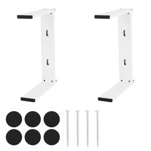 2pcs 2-in-1 Stand Legs for Cricut Maker Explore, Metal Shelf Legs with Anti-Slip Pads Easy to Install Accessories Compatible with Cricut Maker 3 / Maker/ Explore 3/ Explore Air 2(White)