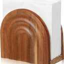 Wooden Napkin Holder for Table Modern Arch Design Paper Towel Decorative Stand Paper Towel Holder for Kitchen Counter Dining Table Farmhouse Boho Home Decor(Napkins)