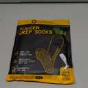 LUX Anti Slip Soccer Knee Socks,Non Slip Football/Basketball/Hockey Sports Grip Socks (Black)