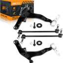 Front Lower Control Arm w/Ball Joint & Sway Bar Links for Nissan Murano 2003 2004 2005 2006 2007