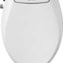 Brondell Bidet Toilet Seat Non-Electric Swash Seat, Fits Round Toilets, White  Dual Nozzle System, Ambient Water Temperature  Bidet with Easy Installation