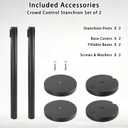 Crowd Control Stanchions with Retractable Belt 2 Pack