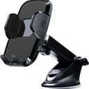 [Military-grade Construction] Phone Holders for Your CarUpgraded Suction & ClipCell Smartphone Mount Universal Windshield Dashboard Vent Stand Truck Cradle for iPhone 17 Pro Max 16 15 Samsung