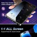 2-Pack Privacy Screen Protector for iPhone 12/12 Pro, Anti-Spy Tempered Glass Film, Full Coverage, Easy Install, Bubble-Free, Case-Friendly
