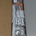 Aluminum 6 ft9 ft Ceiling Curtain Track Set with 3 Types of Hooks, Adjustable Ceiling/Wall Mount Room Divider Curtain Rail System for Living Room, Bedroom, White