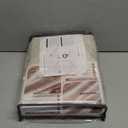 Black Out 96 Inch Long Boho Curtains 2 Panel Set, Farmhouse Curtains for Living Room Darkening/Thermal/Noise Reduction Textured Flax Linen Drape 8ft Hook&Ring Included Birch Off White 50"x96"