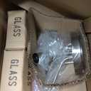 Semi Flush Mount Ceiling Light Fixture, 18" Brushed Nickel Ceiling Light, 8.25 inches x 18.75 inches