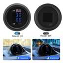 Dual Digital Display Air Pressure Gauge 2-1/16" (52mm) Air Suspension Gauge Kit 0-220 PSI 2PCS 1/8NPT Sensors with 1/4NPT Replacement Fittings for Air Suspension Systems Cars, Suvs and Trucks