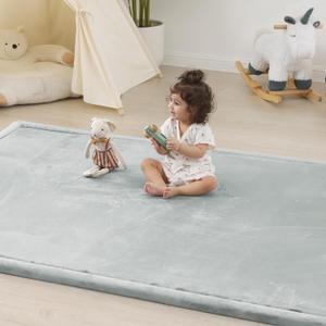 1.5" Thick Baby Play Mat for Floor,50x50 Padded Playpen Mat, Non-Slip