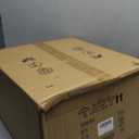 Arc Floor Lamp for Living Room, Stylish Rattan Boho Floor Lamp with 3 Color Temperature Dimmable LED Bulb, Farmhouse Tall Lamp, Arched Standing Lamp for Office Bedroom Living Room Corner (Black)