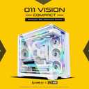 Lian Li O11Vision Compact White-Steel-Tempered Glass ATX Mid Tower Computer Case-Back Connect Support-O11VPW