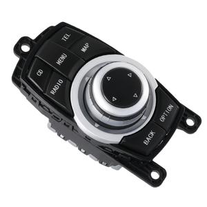 9206444 Multimedia Switch Controller Joystick - Compatible with BMW 5 7 X3 Series F07 F10 F11 F01 F02 F03 F04 F25 Hybrid 2007-2017 - Replaces OEM Part Numbers 65829206446, 65829212451