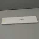 Necklace Holder Wall Hanging Organizer: Wall Mounted Jewelry Shelf with 56 Hooks and Tray, Display Hanger for Kids, Girls and Women, White & Metal