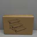 Mfacoy 3 Tier Serving Tray Set, 12" Tiered Serving Trays Platters, Reusable Serving Tray for Party, Collapsible Sturdier Stand with Stable Cross Bars, Serving Platters for Veggie, Fruit, Dessert