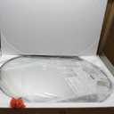 ANDY STAR Chrome Bathroom Mirror 24x36, Chrome Mirror Oval, Polished Silver Bathroom Mirror, Oval Mirrors Stainless Steel Frame Deep 1 Hang Vertical or Horizontal