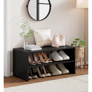 2-Tier Stackable Shoe Rack, Holds 6-9 Pairs, 24.6 Inch, Matte Black
Wooden 2-Shelf Shoe Organizer, Freestanding Shoe Storage Stand with Upgraded Stability, Fits Closet, Entryway, Office, Dorm