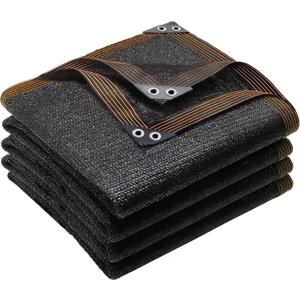 winemana Black Shade Cloth 50%, 5x20 FT Mesh Tarp - Garden Shade for Greenhouse, Patio, Vegetables, Plants Cover and Chicken Coops, Sun Shade Net for Outdoor Protection with Reinforced Grommets