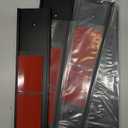 Nameplate Holder Wall or Door 5Pack Black 2“ × 8”