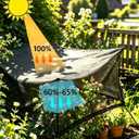 E.share 40%-50% Black Sun Shade Cloth Outdoor - 6Ft X 14Ft Garden Shade Netting with Grommets for Greenhouse, Plant Covers, Patio, Chicken Coop, Barn & Kennel