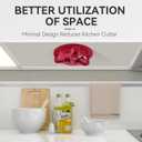 Banyaa Jar Opener Bottle Opener for Seniors with Arthritis - Under Cabinet Jar Opener for Weak Hands, Rotary Lid Opener, Easy Twist-Off Lids for Jars & Bottles, Original Kitchen Gadgets (Red)