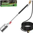 Propane Torch Weed Burner Kit,Heavy Duty Blow Torch with Turbo Trigger & 10FT Hose,Flamethrower with Self Ignitor for Weeding,Roofing,Ice Snow Melting,BBQ(34")