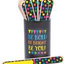Fun Express Black and Bright Flip Sticks - 36 Pieces - Educational and Learning Activities for Kids