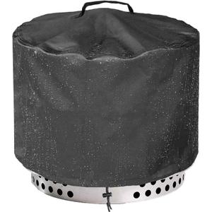 WICKTICK 21 Inch Round Fire Pit Cover for Solo Stove Bonfire 2.0, 600D Heavy Duty Waterproof Firepit Accessories for Outdoor Camping, All-Weather Resistant
