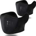 WTACTFUL Balaclava Half Face Mask - Windproof, Breathable & Thermal Protection for Men & Women - for Winter Sports & Outdoors (2-Pack Black)