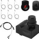 Ignition Kit for Charbroil Gas Grills, 4 Outlet Ignitor Module Replacement with Wires and 2 Push Buttons for Charbroil Grills, Ignition System for Char-Broil, Part G511-0055-W1