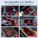 Car Cup Holder Expander, Cup Holder Extender Adapter with Expandable Arm and Adjustable Base, Compatible with Yeti Ramblers, Hydro Flasks, Stanley, Owala Most Coffee Mugs Bottles & Cups (CUP-B-1pack)