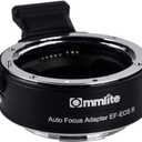 Commlite CM-EF-EOS R Lens Adapter, Electronic Auto-Focus EF to R Mount Adapter for Canon EF/EF-S Lens to EOS R, EOS RP, EOS R6, EOS R5 Series Mirrorless Cameras