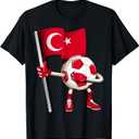 Turkey Soccer Jersey Turkish Flag Football Dab Funny T-Shirt 4T